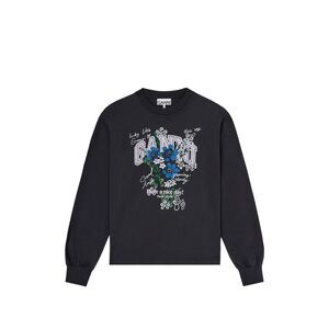 Ganni Black Tops - T-Shirts & Jerseys Women